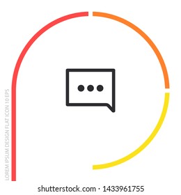 Speech bubbles icon . Lorem Ipsum Illustration design