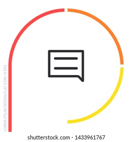 Speech bubbles icon . Lorem Ipsum Illustration design