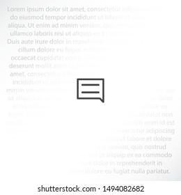 Speech bubbles icon . Lorem Ipsum Illustration design
