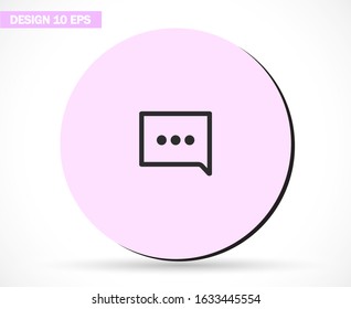 Speech bubbles icon . Lorem Ipsum Illustration design