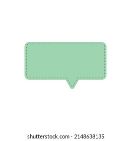 icono de burbujas de voz en verde. vector de símbolo de chat