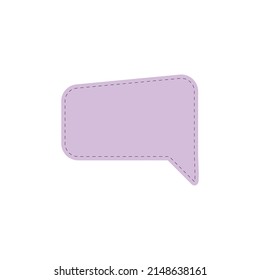 speech bubbles icon on purple. chat symbol vector
