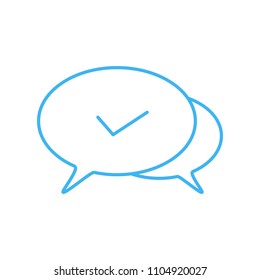 speech bubbles icon on white background