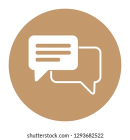 Speech bubbles icon. pictograf icon or chat. color icon