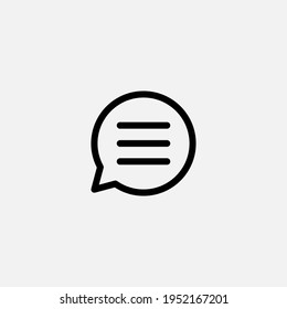 Speech bubbles icon sign vector,Symbol, logo illustration for web and mobile