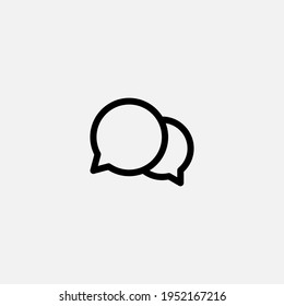 Burbujas de voz icono vector de signo,Símbolo, ilustración de logotipo para web y móvil