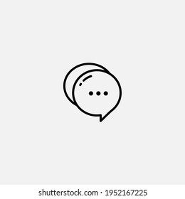 Speech bubbles icon sign vector,Symbol, logo illustration for web and mobile