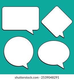 speech bubbles icon.  Speak bubble text icon. cartoon chatting box vector icon illustration eps 10.