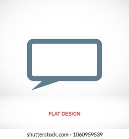 Speech bubbles icon, stock vector illustration flat design style