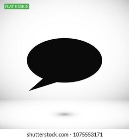 Speech bubbles icon, stock vector illustration flat design style