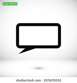 Speech bubbles icon, stock vector illustration flat design style