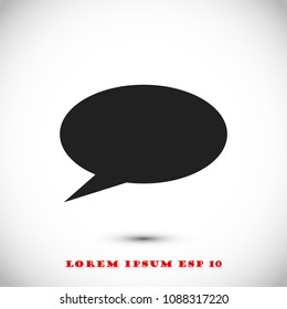 Speech bubbles icon, stock vector illustration flat design style