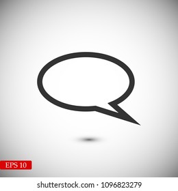 Speech bubbles icon, stock vector illustration flat design style