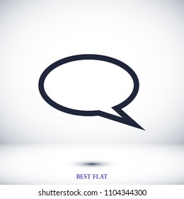Speech bubbles icon, stock vector illustration flat design style
