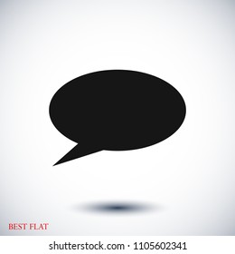 Speech bubbles icon, stock vector illustration flat design style