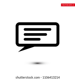 Speech bubbles icon, stock vector illustration flat design style
