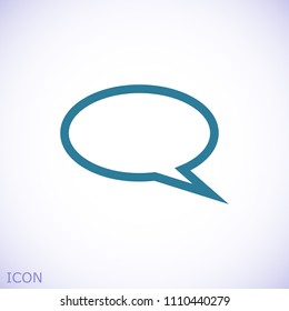 Speech bubbles icon, stock vector illustration flat design style
