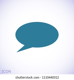 Speech bubbles icon, stock vector illustration flat design style