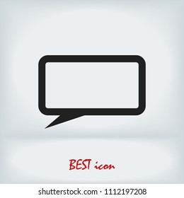 Speech bubbles icon, stock vector illustration flat design style