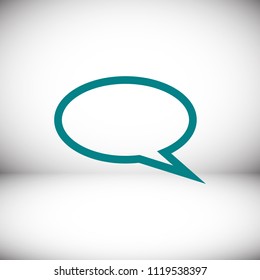 Speech bubbles icon, stock vector illustration flat design style