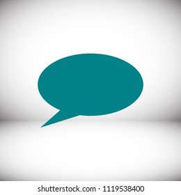 Speech bubbles icon, stock vector illustration flat design style