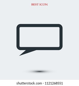 Speech bubbles icon, stock vector illustration flat design style