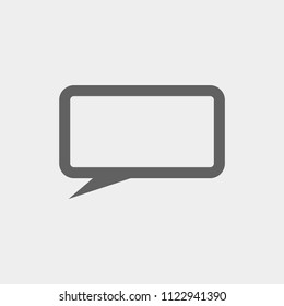Speech bubbles icon, stock vector illustration flat design style
