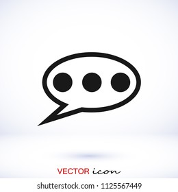 Speech bubbles icon, stock vector illustration flat design style