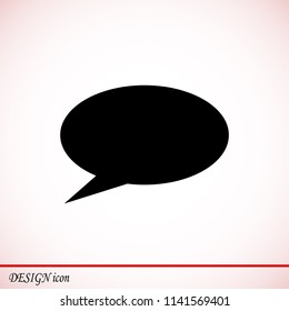Speech bubbles icon, stock vector illustration flat design style