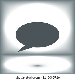 Speech bubbles icon, stock vector illustration flat design style