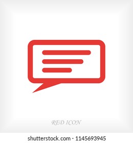 Speech bubbles icon, stock vector illustration flat design style