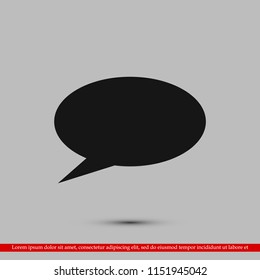 Speech bubbles icon, stock vector illustration flat design style