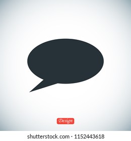 Speech bubbles icon, stock vector illustration flat design style