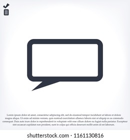 Speech bubbles icon, stock vector illustration flat design style