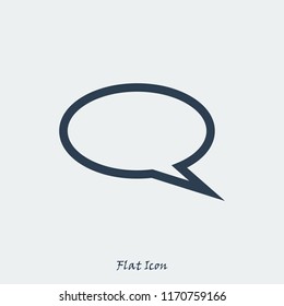Speech bubbles icon, stock vector illustration flat design style