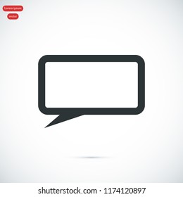 Speech bubbles icon, stock vector illustration flat design style