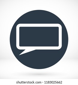 Speech bubbles icon, stock vector illustration flat design style