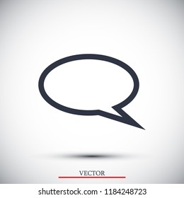 Speech bubbles icon, stock vector illustration flat design style