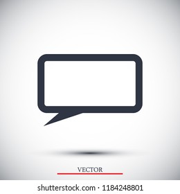 Speech bubbles icon, stock vector illustration flat design style
