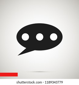 Speech bubbles icon, stock vector illustration flat design style
