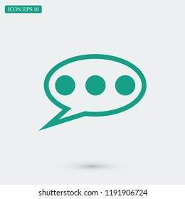 Speech bubbles icon, stock vector illustration flat design style