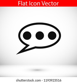 Speech bubbles icon, stock vector illustration flat design style