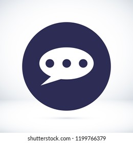 Speech bubbles icon, stock vector illustration flat design style