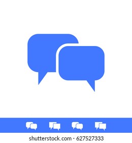 Speech bubbles icon, stock vector illustration flat design style