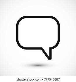 Speech bubbles icon, stock vector illustration flat design style