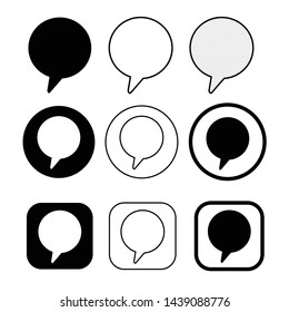 speech bubbles icon symbol sign