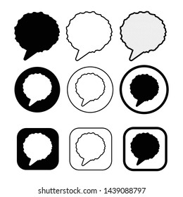 speech bubbles icon symbol sign