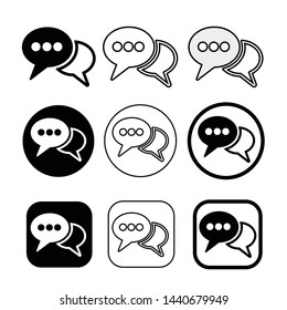 speech bubbles icon symbol sign