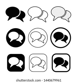 speech bubbles icon symbol sign