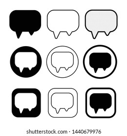 speech bubbles icon symbol sign